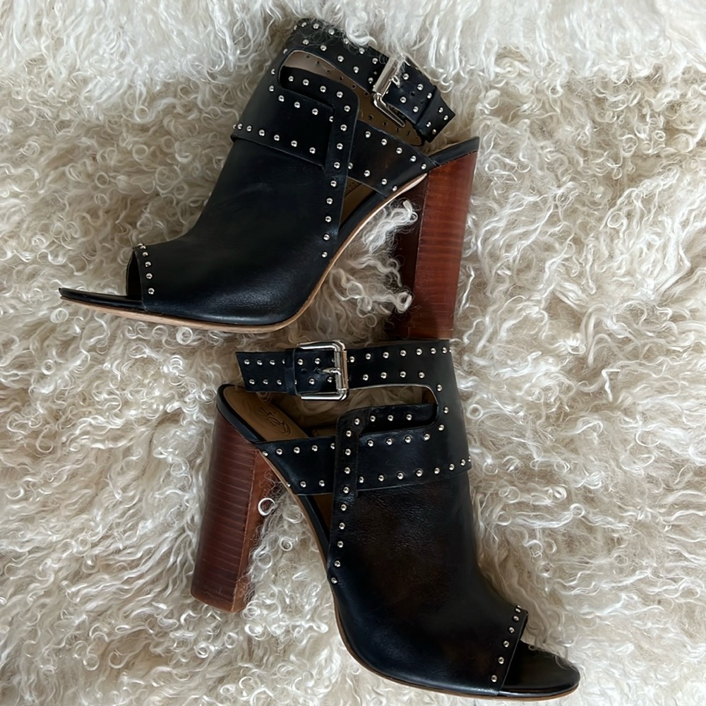 Guess Gwerika Leather Studded Heels
